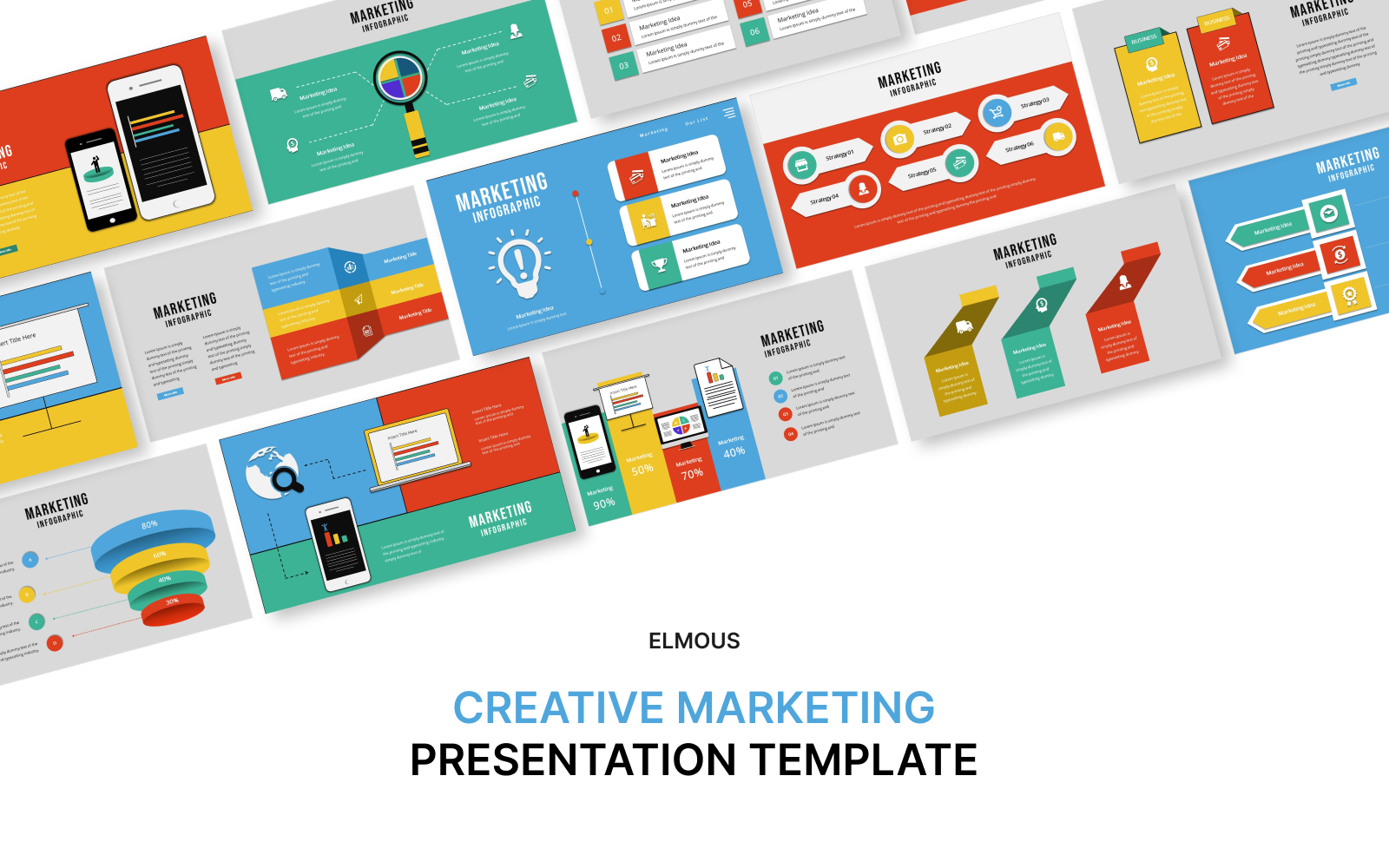 Creative Marketing Infographic Powerpoint Template