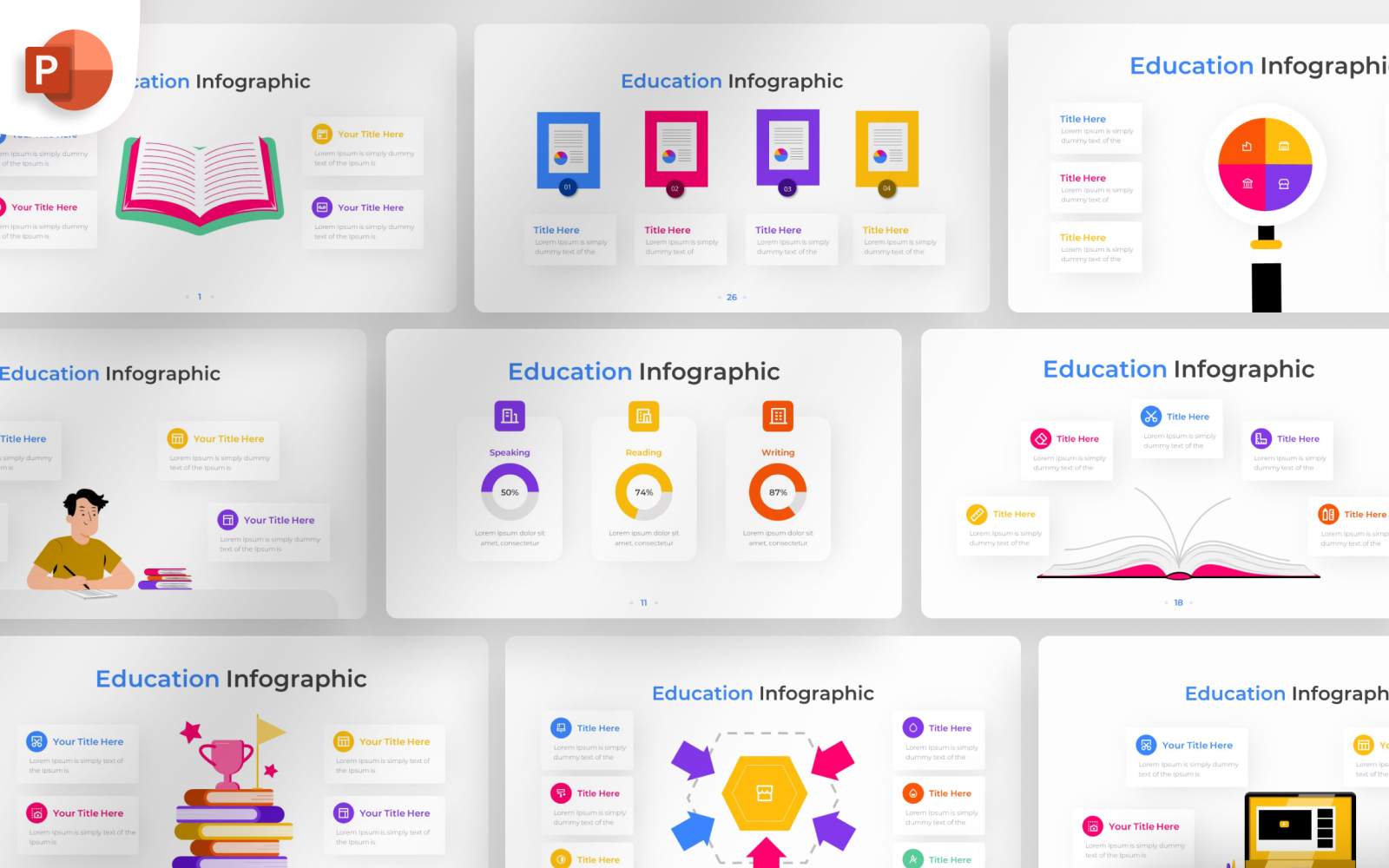 Education PowerPoint Infographic Template