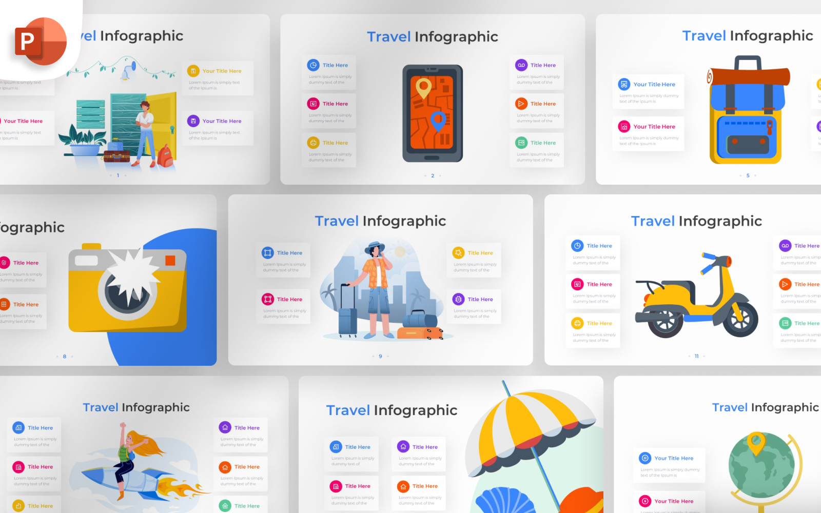 Travel PowerPoint Infographic Template