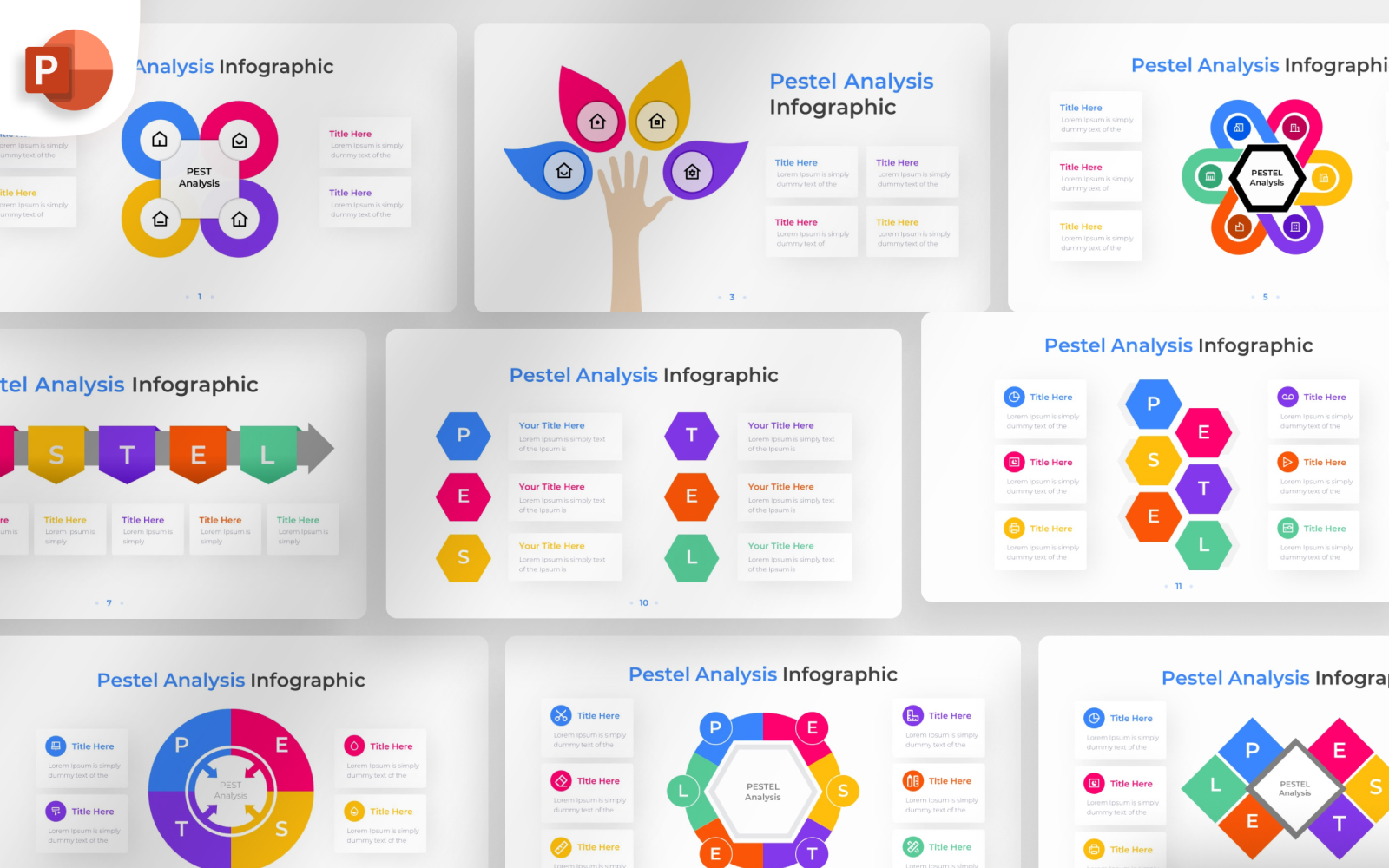 PESTEL Analysis PowerPoint Infographic Template
