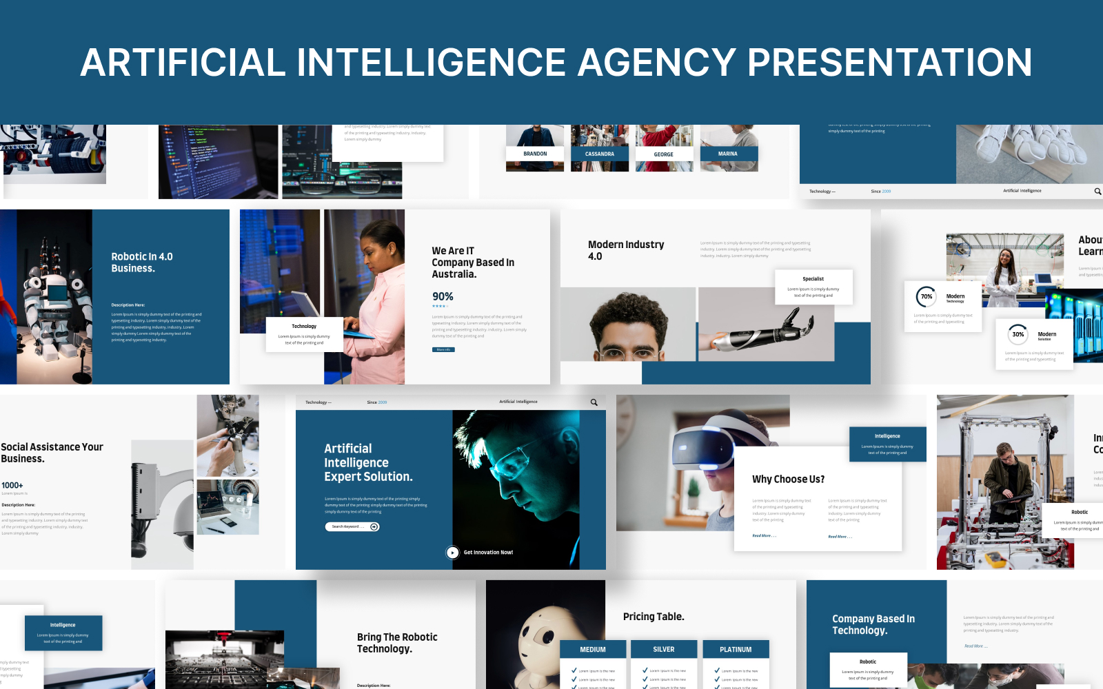 Artificial Intelligence Agency Powerpoint Presentation Template
