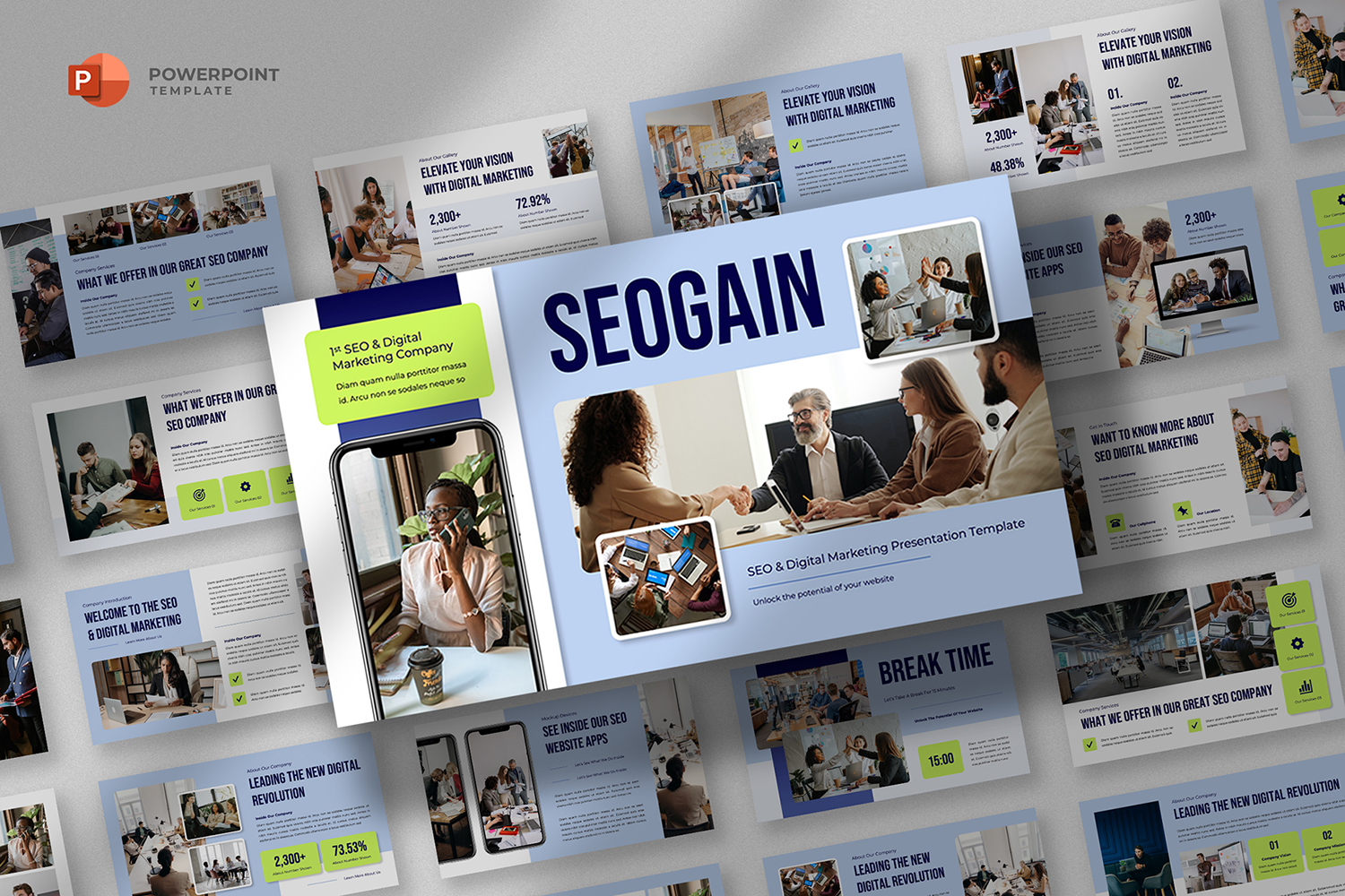 Seogain - SEO & Digital Marketing Powerpoint Template