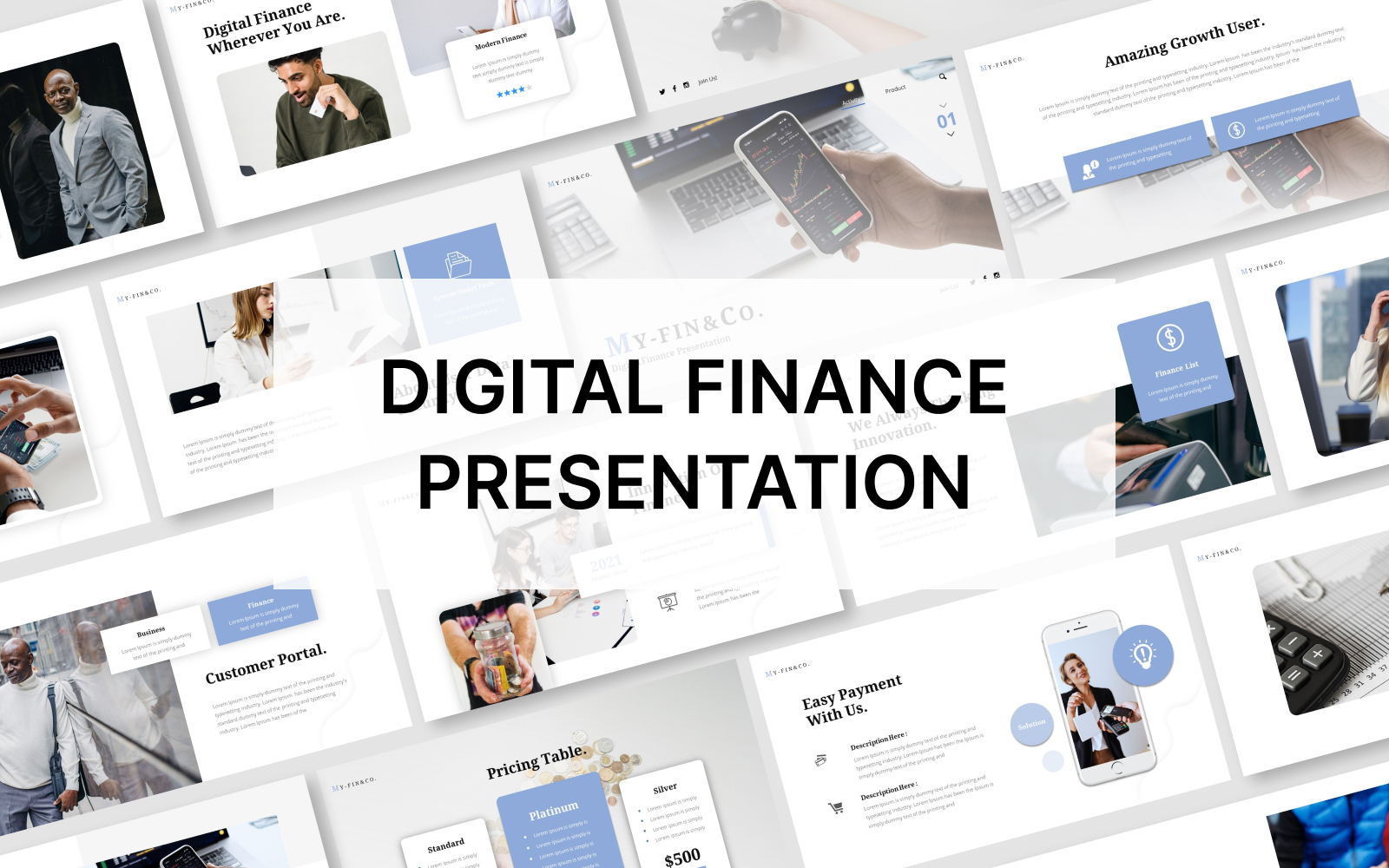 My-Fin&Co - Digital Finance Powerpoint Presentation Template