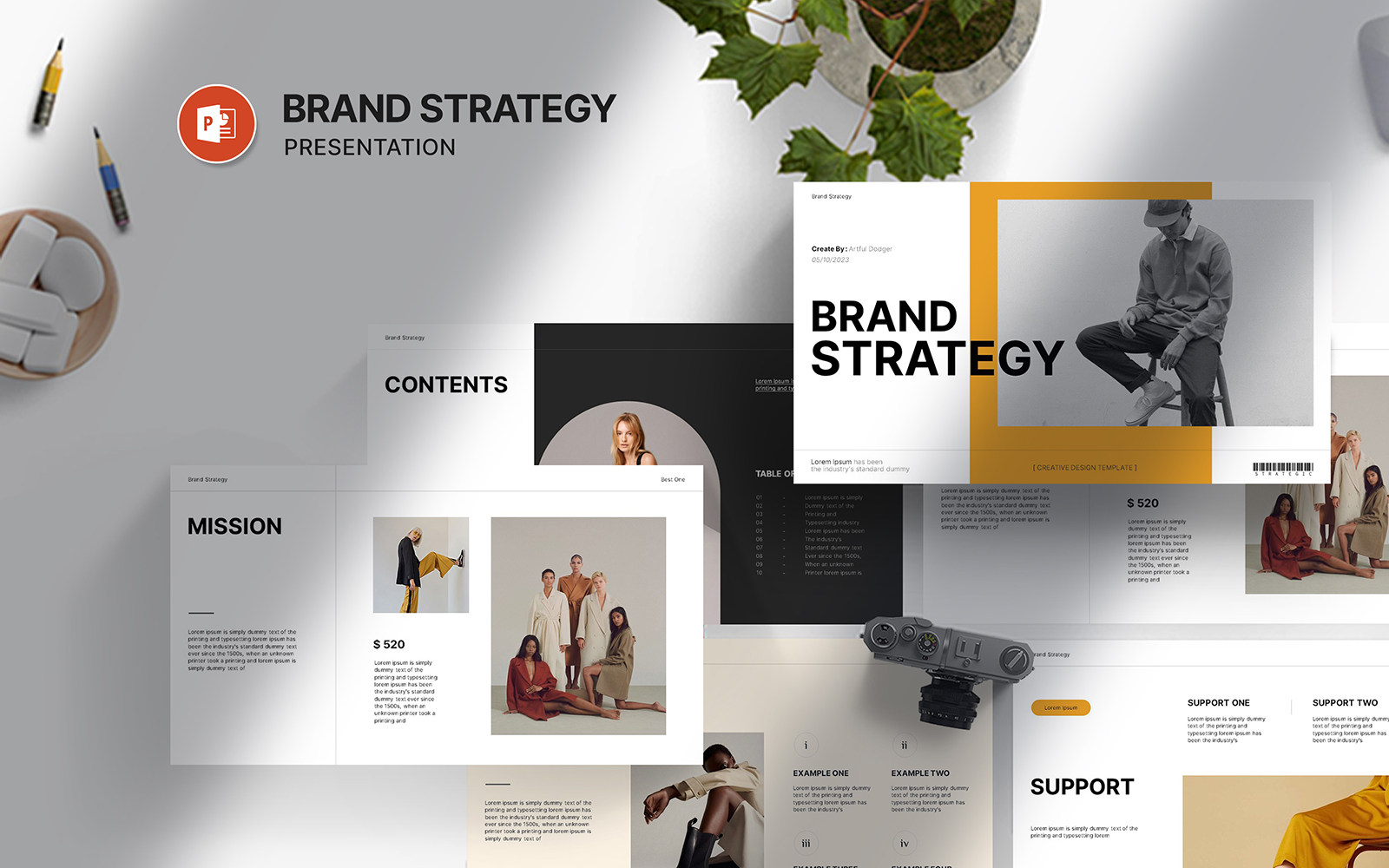 Brand Strategy Digital Powerpoint Template