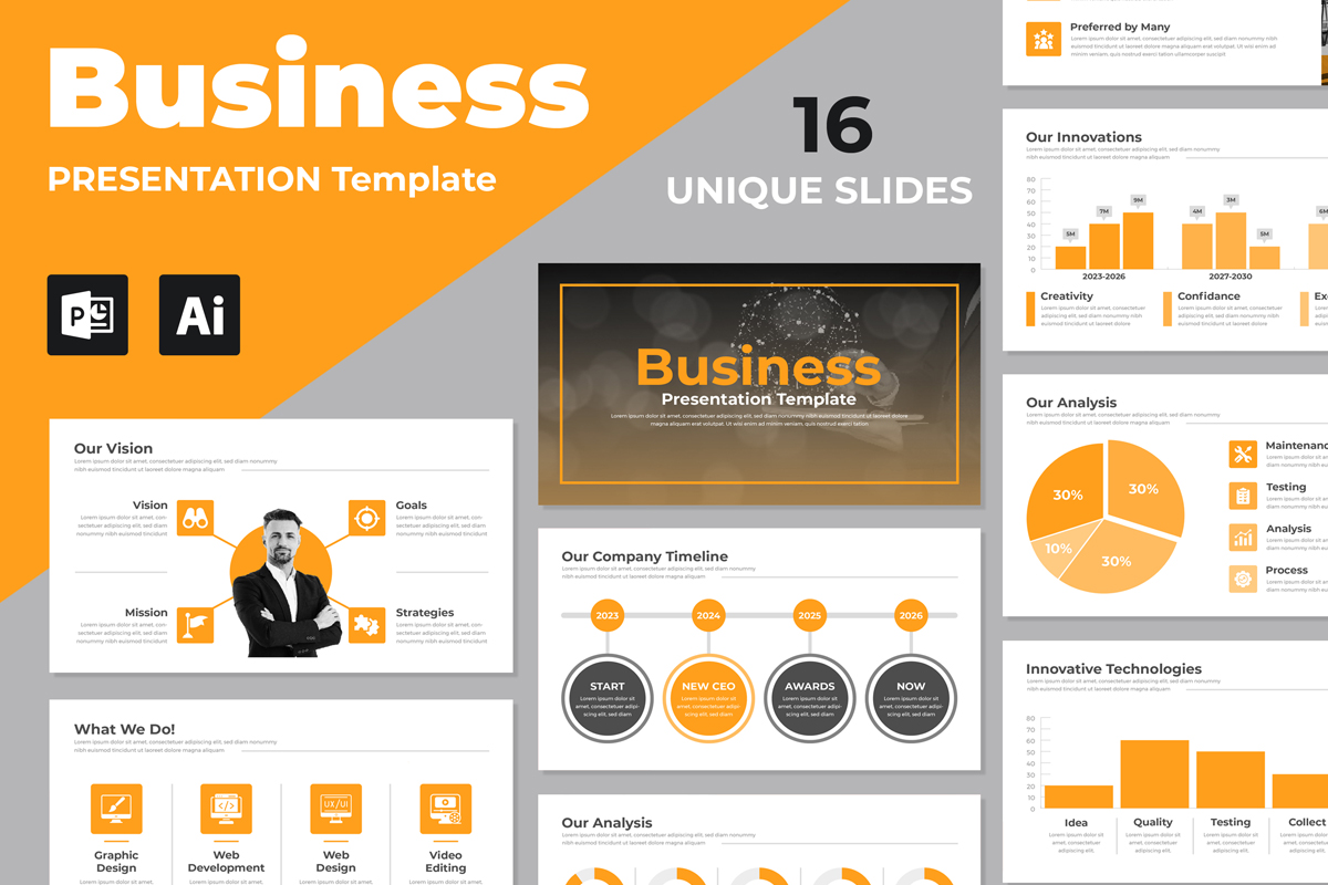 Multipurpose Business Presentation Design Layout