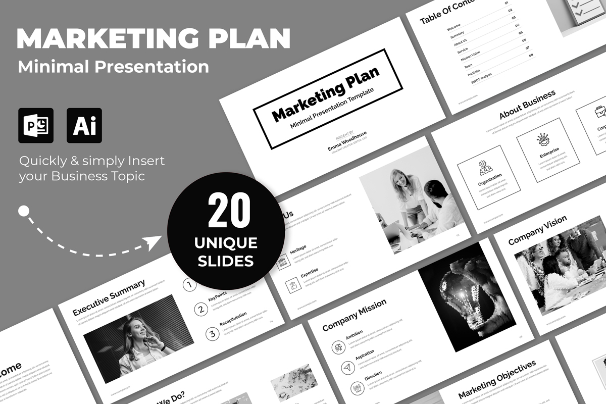 Marketing Plan Presentation PowerPoint Design