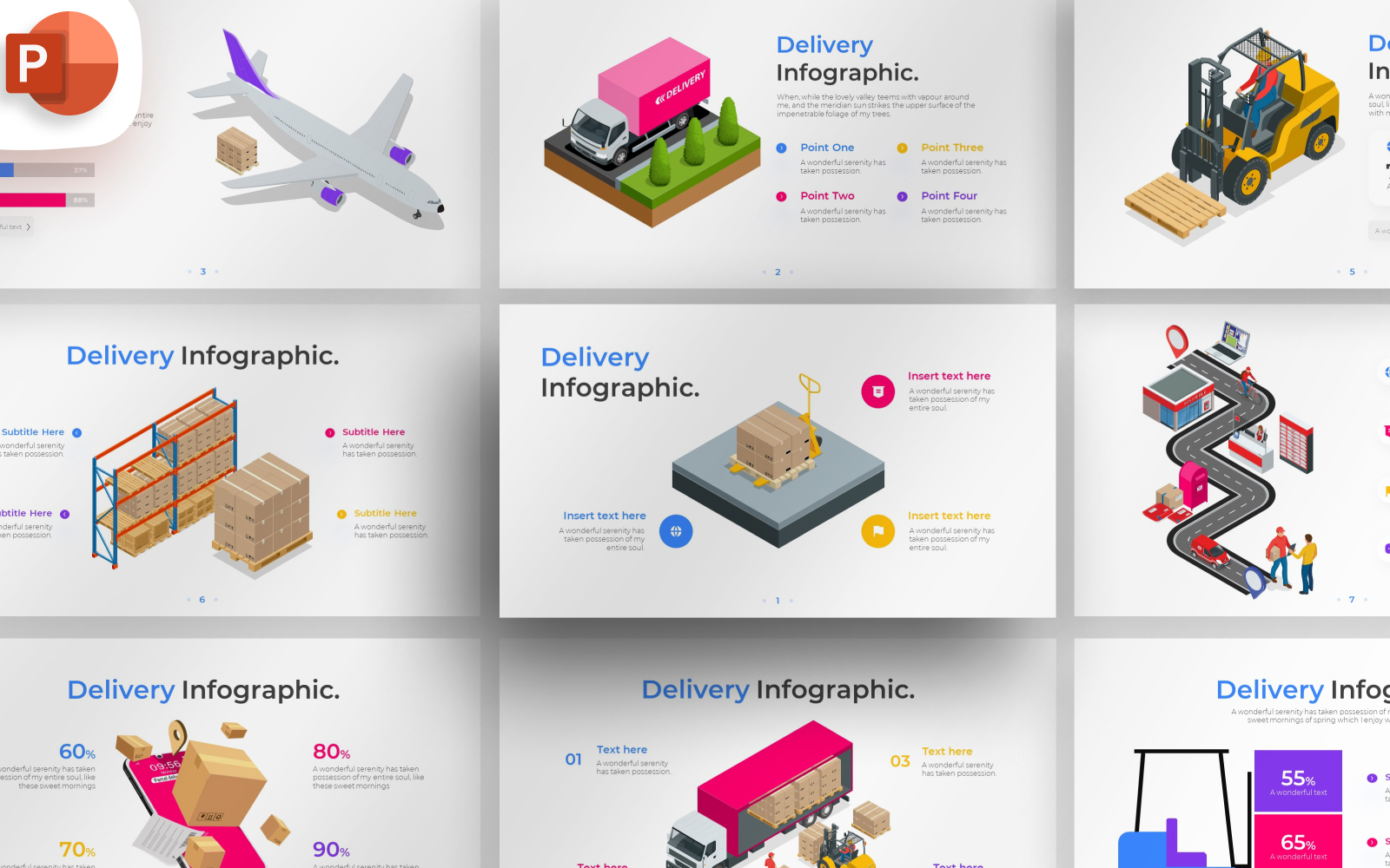 Delivery PowerPoint Infographic Template
