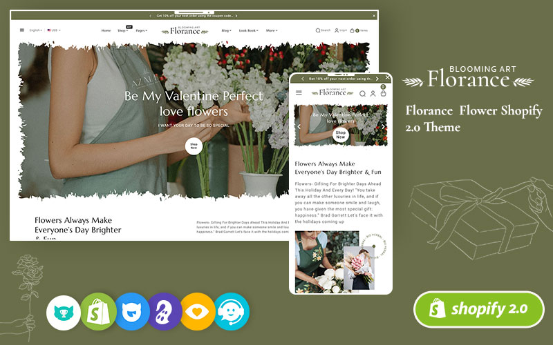 Florance - Crafted Shopify Theme For Flowering, Blooming, Bouquet, Flower Art & Crafts Stores