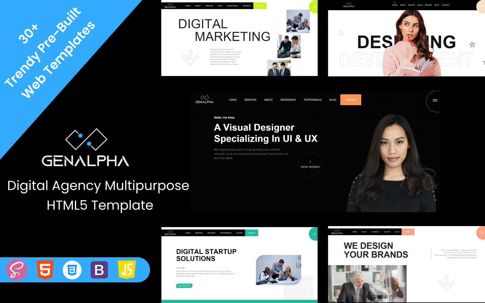 GenAlpha - Digital Agency MultiPurpose HTML Templates