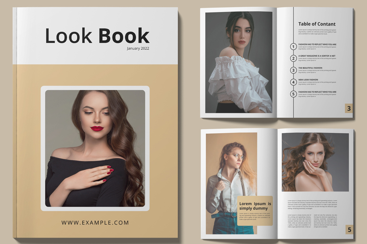 Fashion Look Book Magazine Template