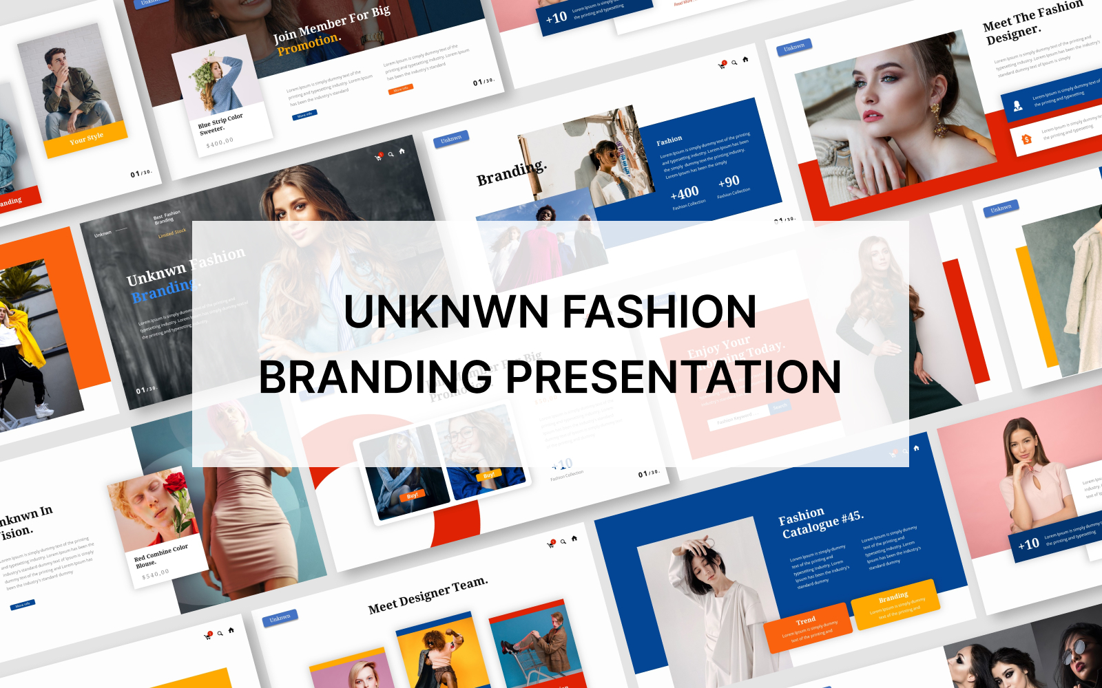 Unknwn Fashion Branding Powerpoint Presentation Template