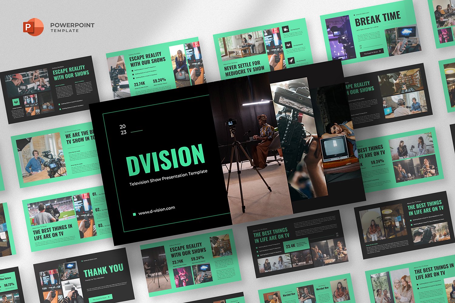 Dvision - TV Show Powerpoint Template