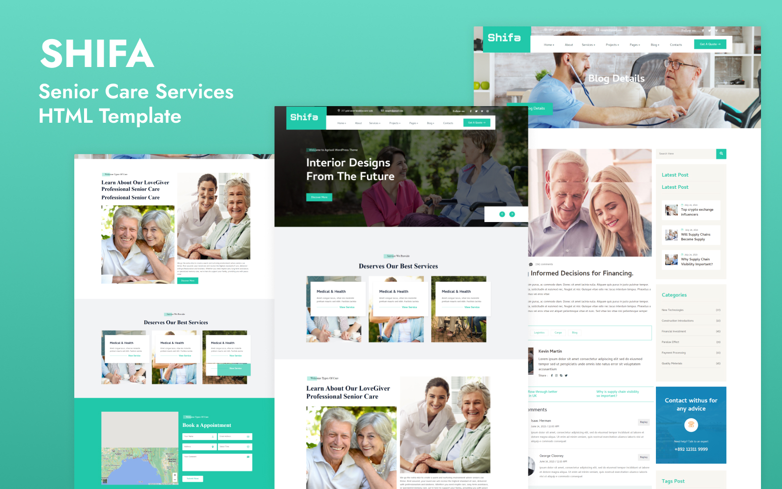 Shifa-Senior Care Services HTML Template
