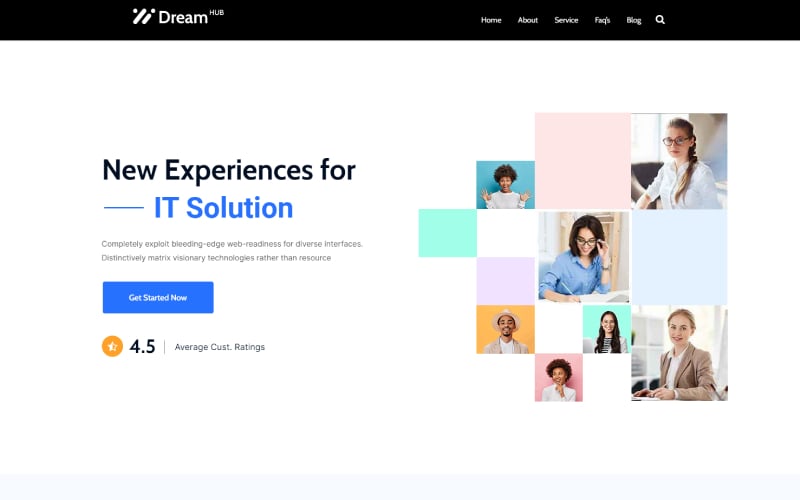 DreamHub - IT Solution and Landing Page WordPress Theme