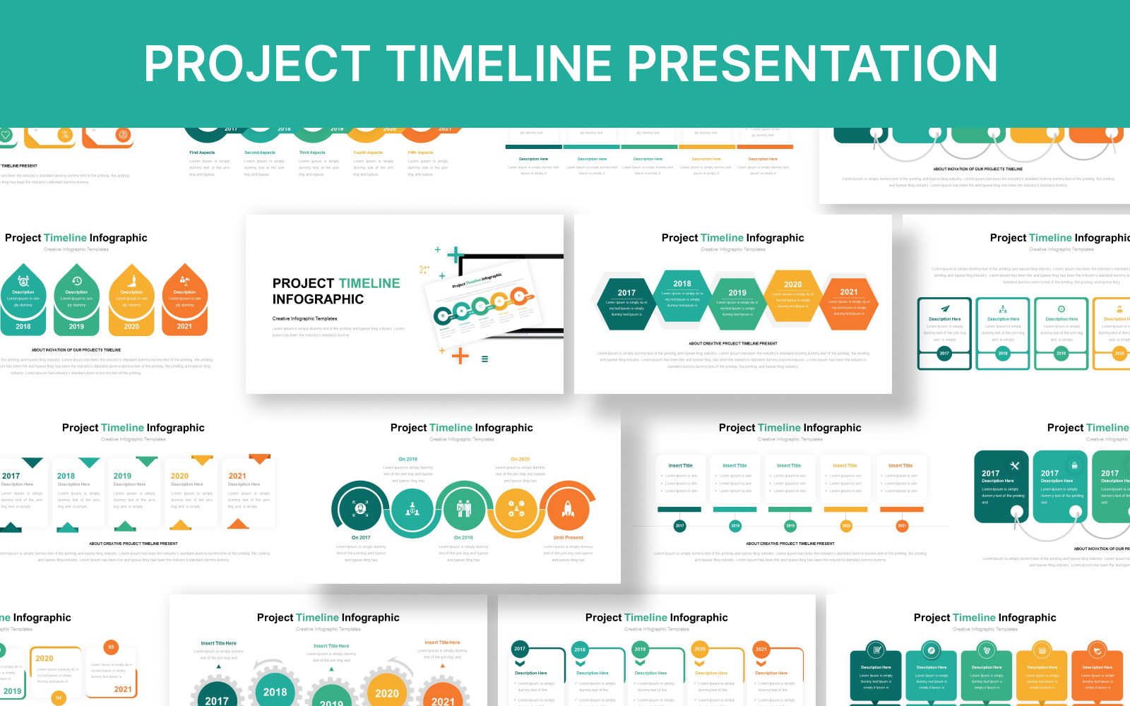 Project Timeline Powerpoint Presentation Template