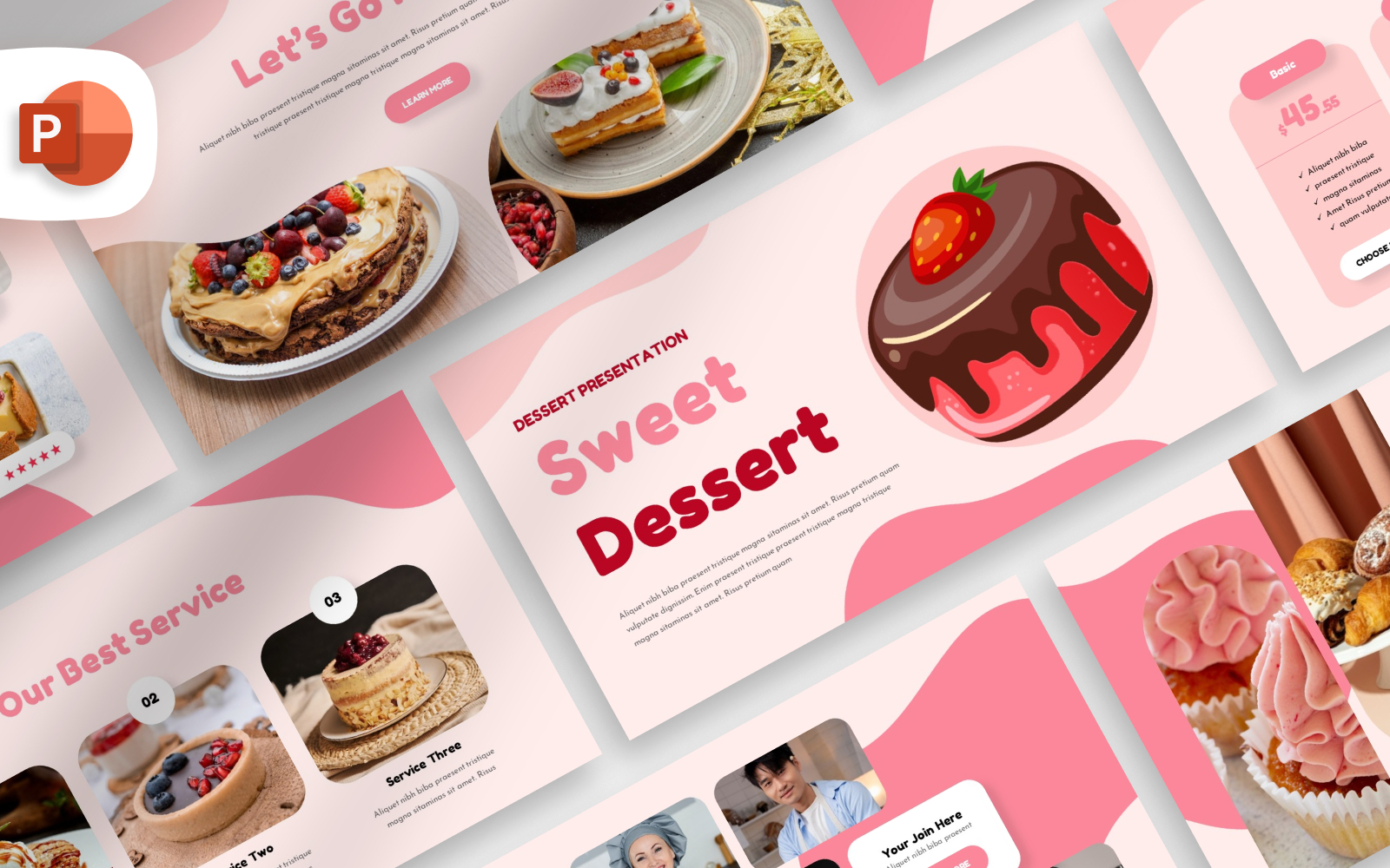 Sweet Dessert PowerPoint Template