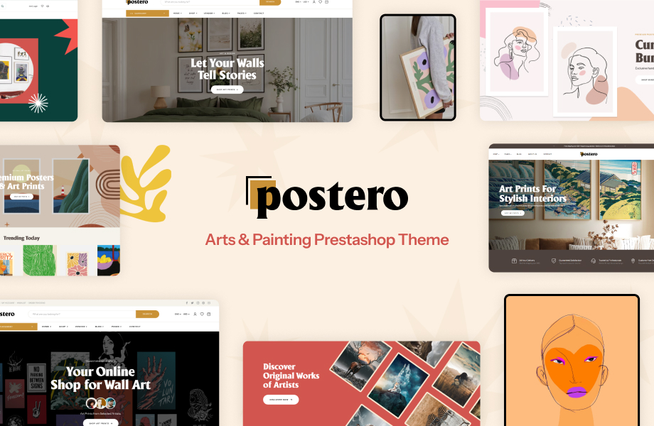 Leo Postero - Arts & Painting Prestashop Theme