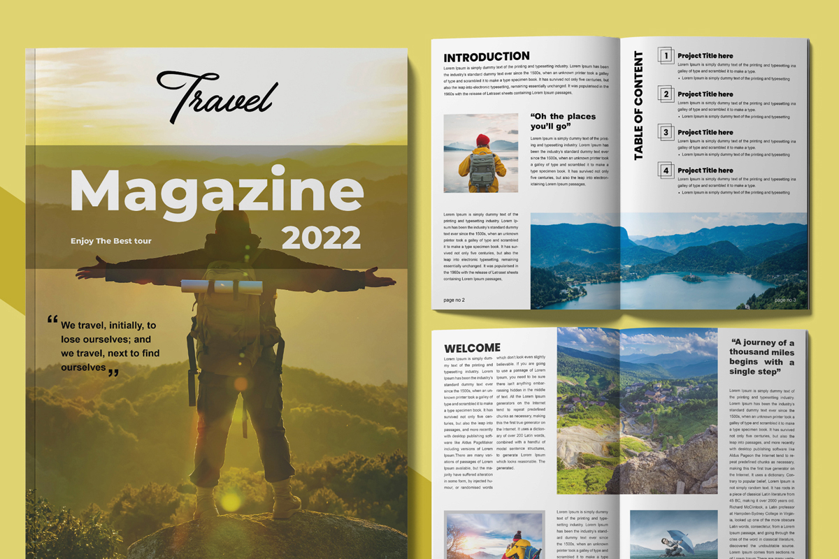 Travel Magazine Templates