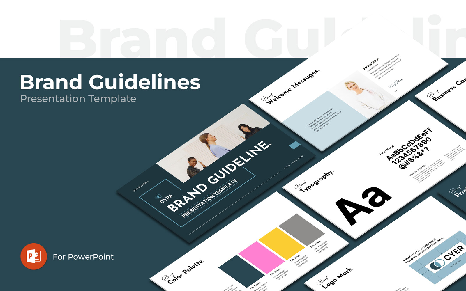 Brand Guideline Company Powerpoint Layout