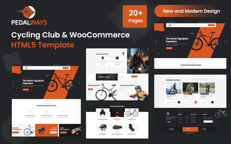 Pedalways – Cycling  & Shop Responsive HTML Template