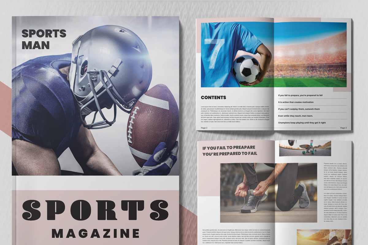 Sport InDesign Magazine Templates