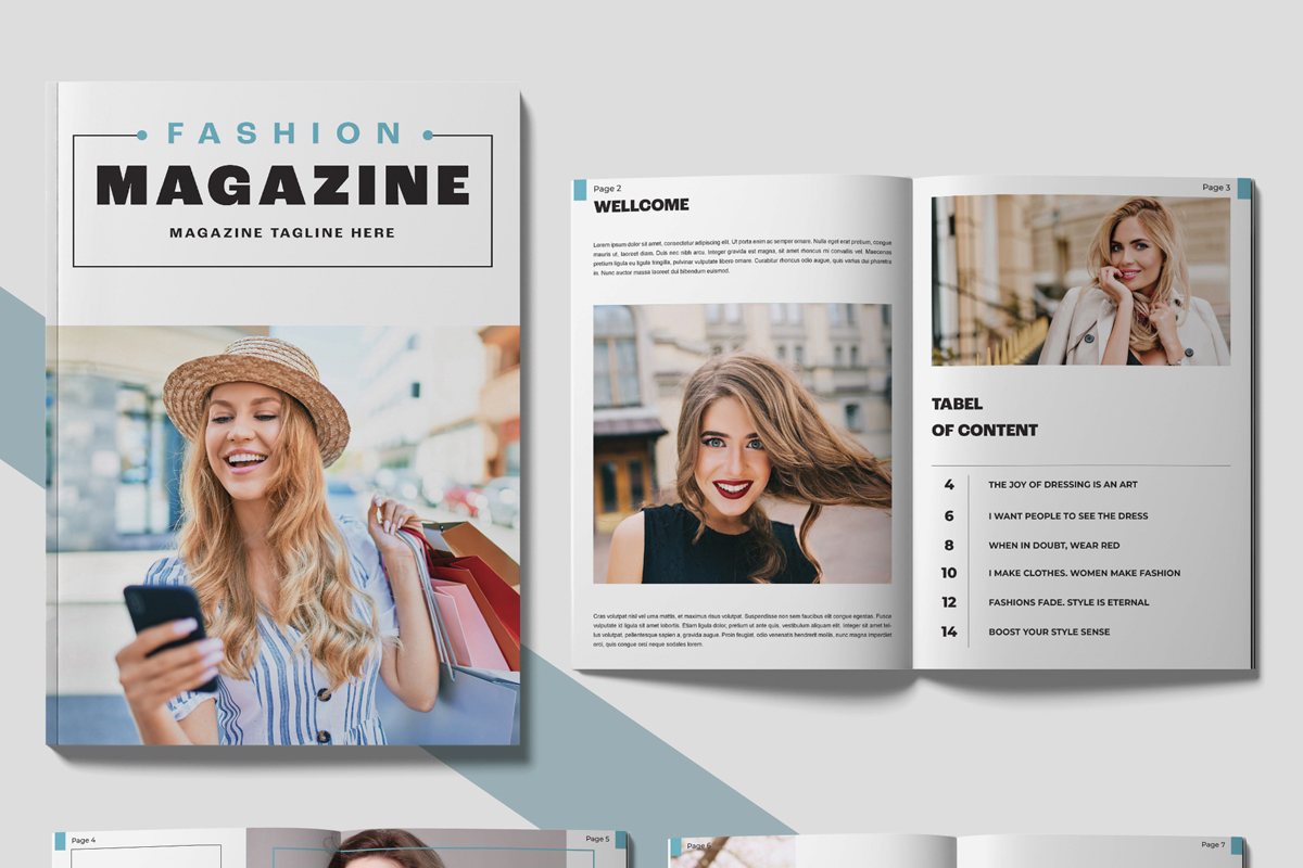 Fashion InDesign Magazine Template