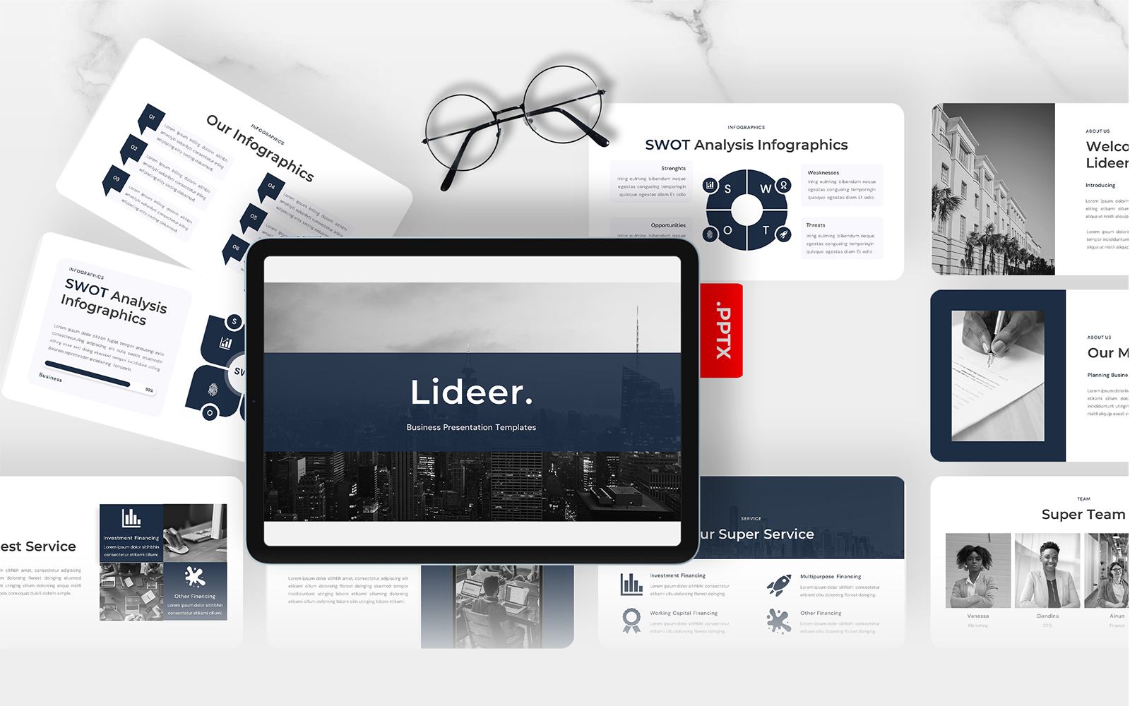 Lideer – Business Agency PowerPoint Template
