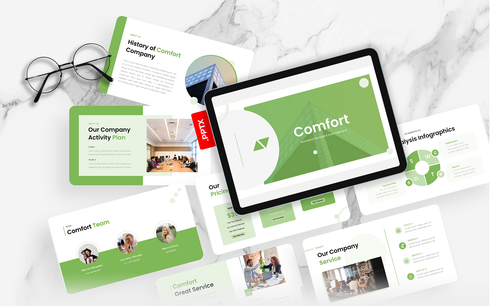 Comfort – Business PowerPoint Template
