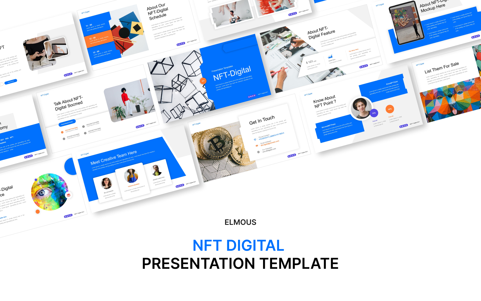 NFT Digital Powerpoint Template Presentation