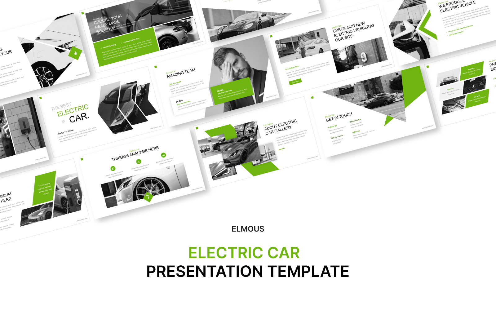 Electric Car Powerpoint Template Presentation