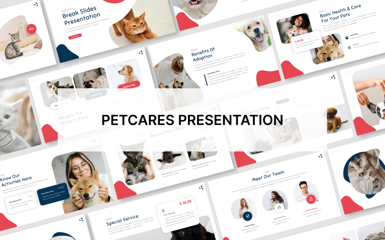 Petcares Powerpoint Template Presentation