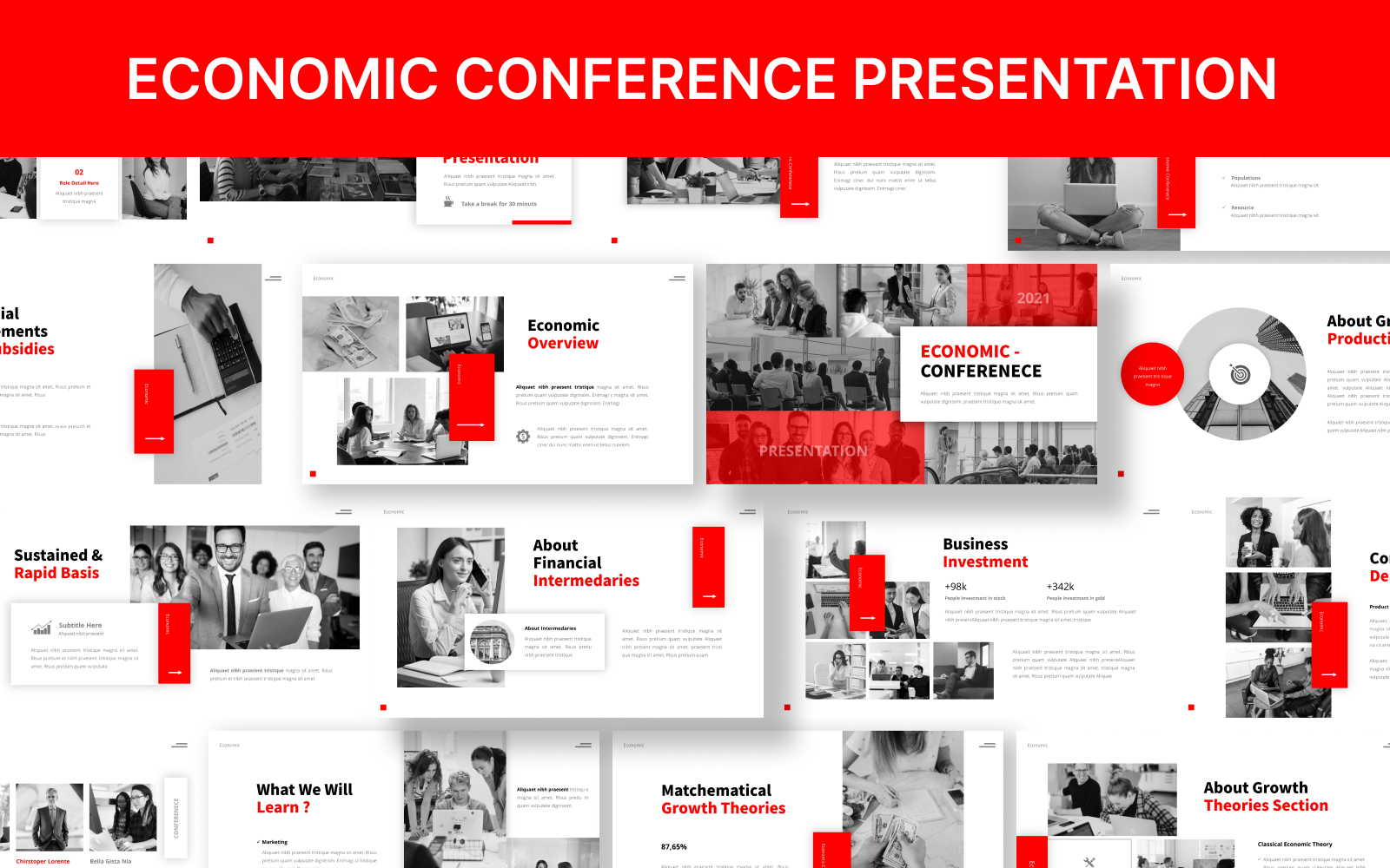 Economic Conference Powerpoint Template Presentation
