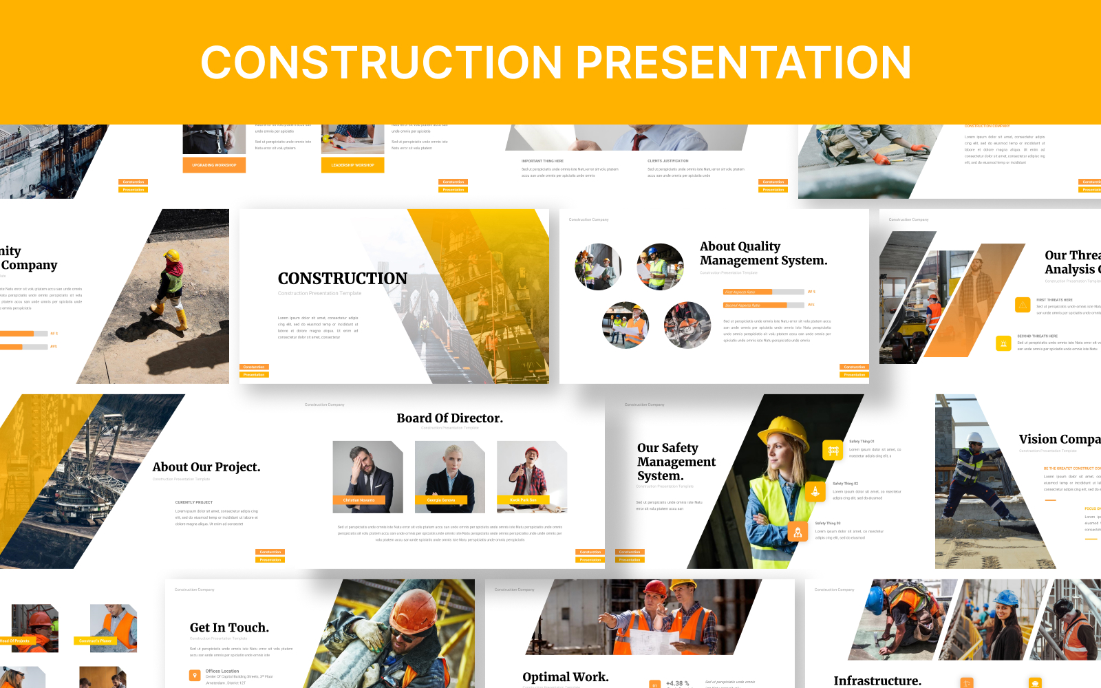 Construction Powerpoint Template Presentation