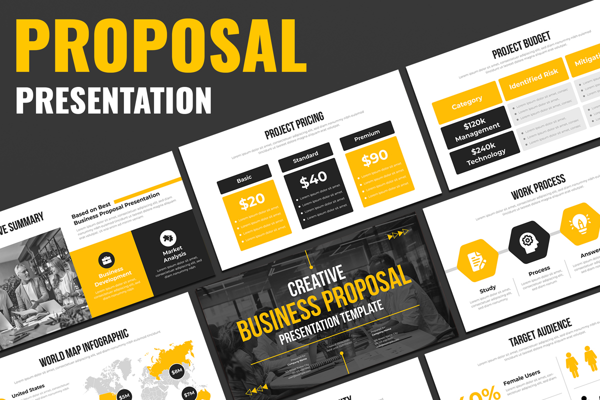 Business Proposal Presentation Layout Template