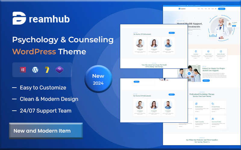 DreamHub – Psychology and Counseling WordPress Theme