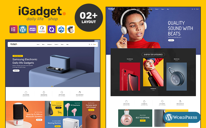 iGadget - Minimal WooCommerce Theme for Electronic Gadgets & Audio Speakers