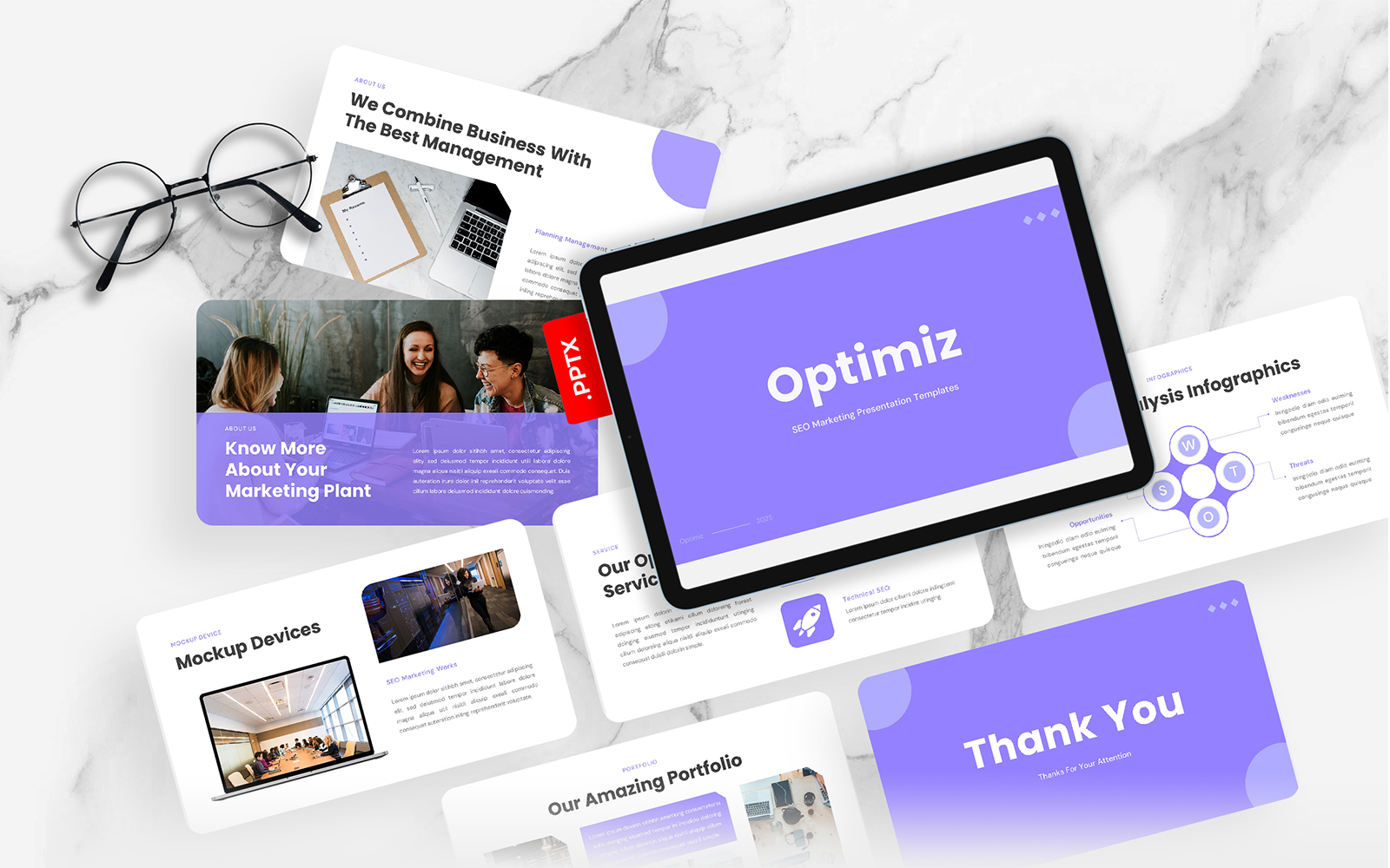 Optimiz – SEO Marketing PowerPoint Template