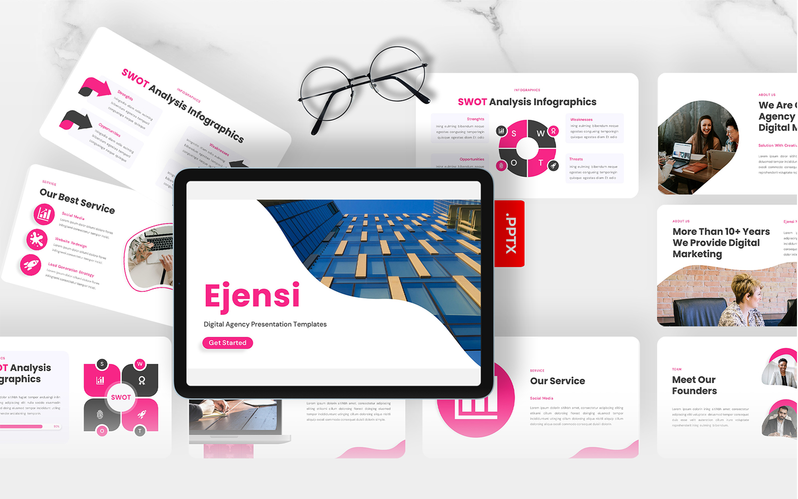 Ejensi – Digital Agency PowerPoint Template