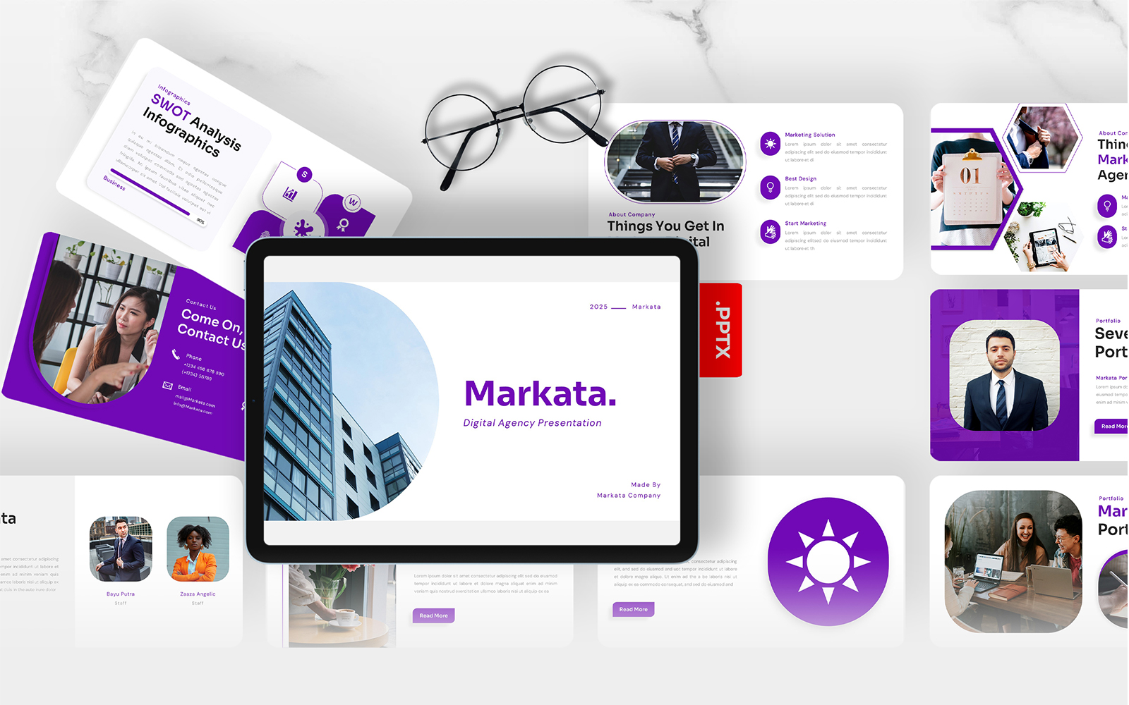Markata - Digital Agency PowerPoint Template