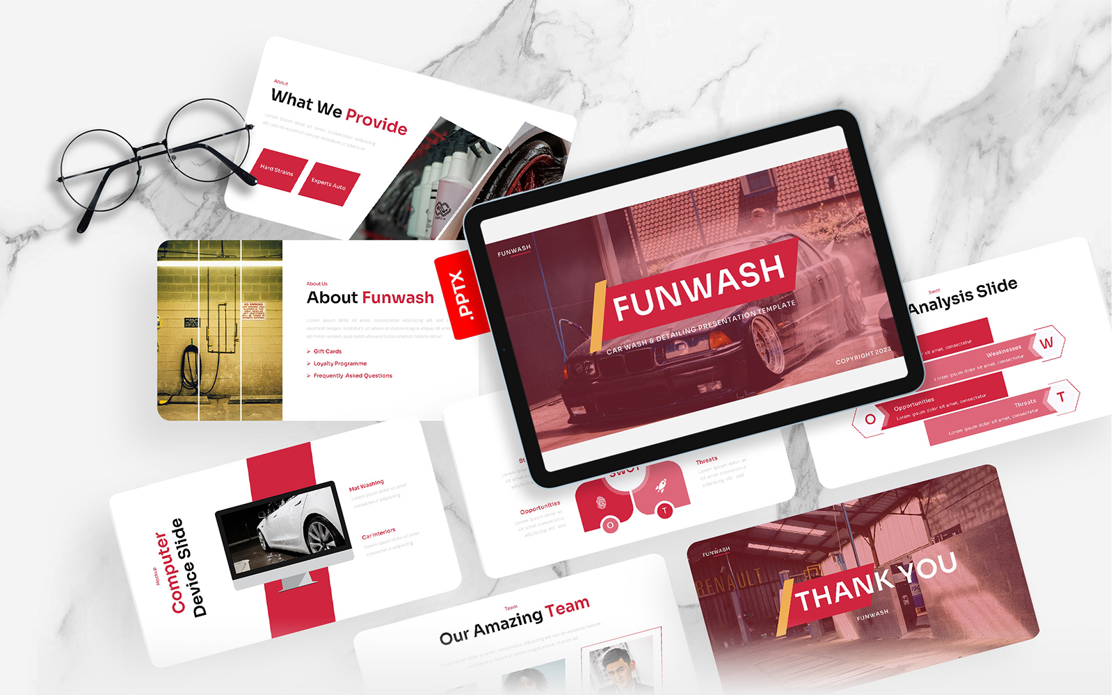 Funwash – Car Wash & Detailing PowerPoint Template