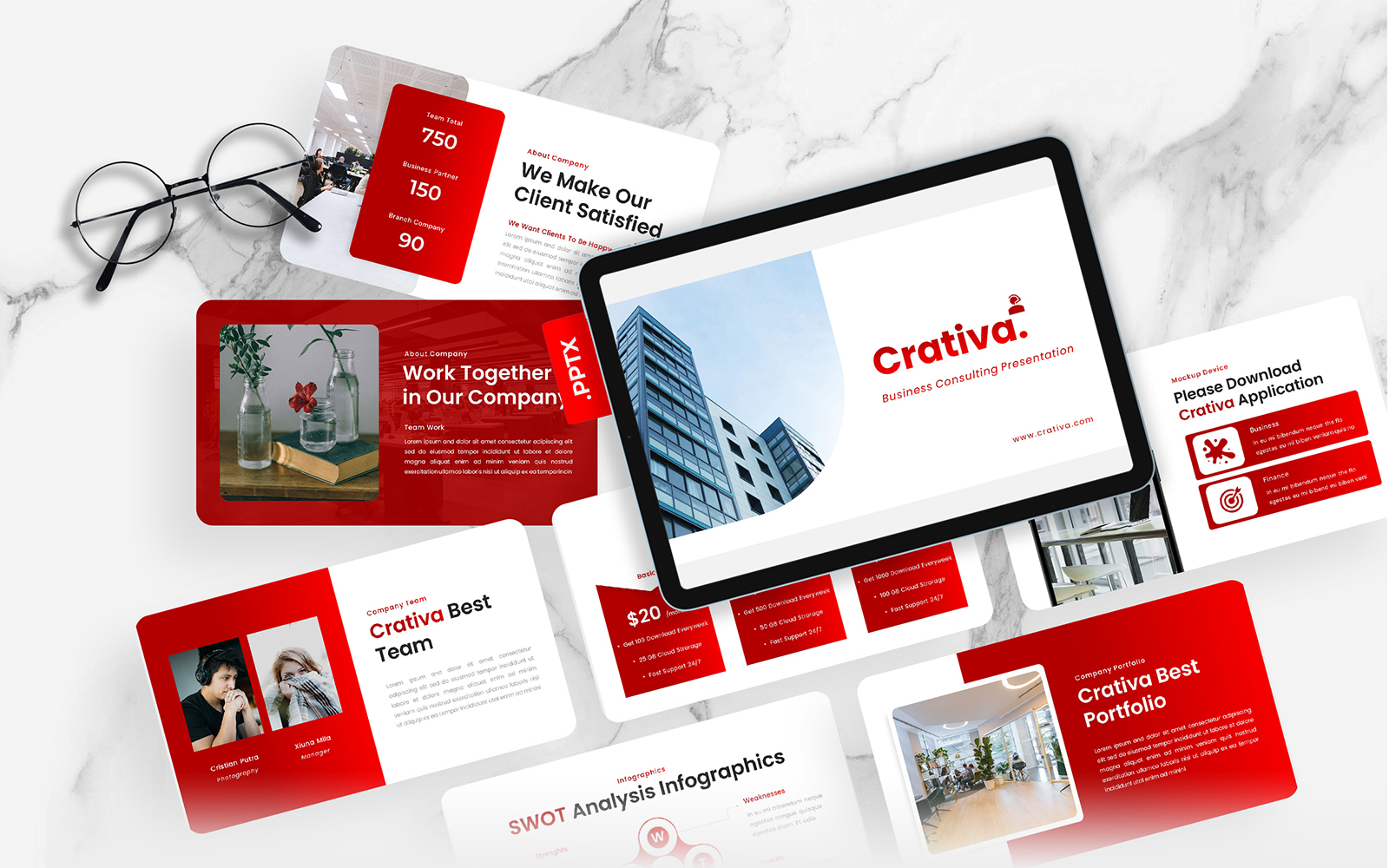 Crativa – Business Consulting PowerPoint Template