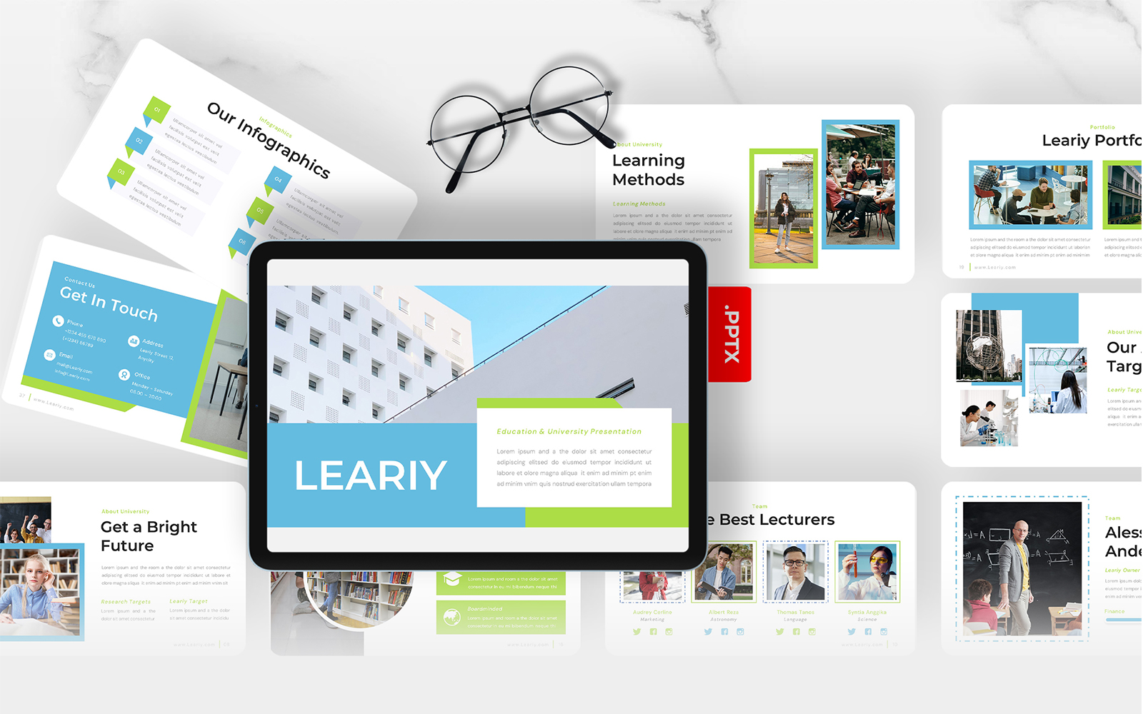 Leariy - Education University PowerPoint Template