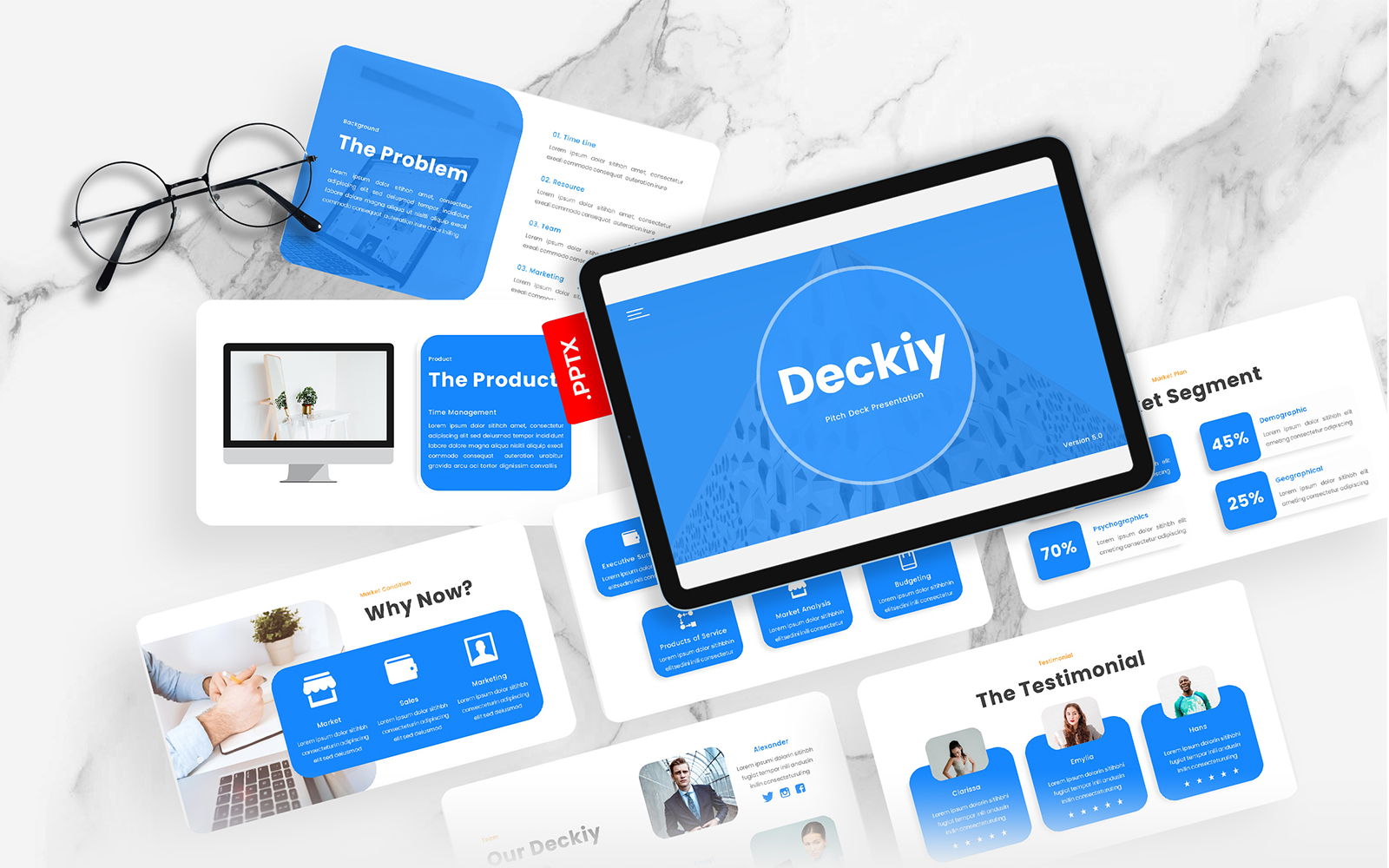 Deckiy – Multipurpose Pitch Deck PowerPoint Template