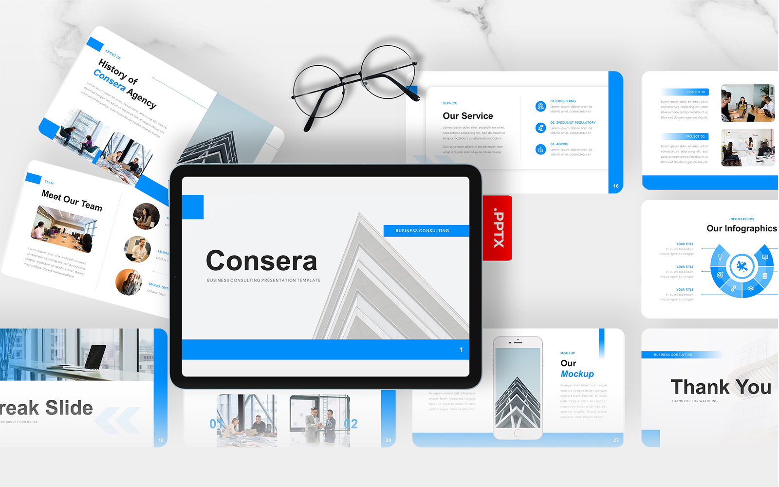 Consera – Business Consulting PowerPoint Template