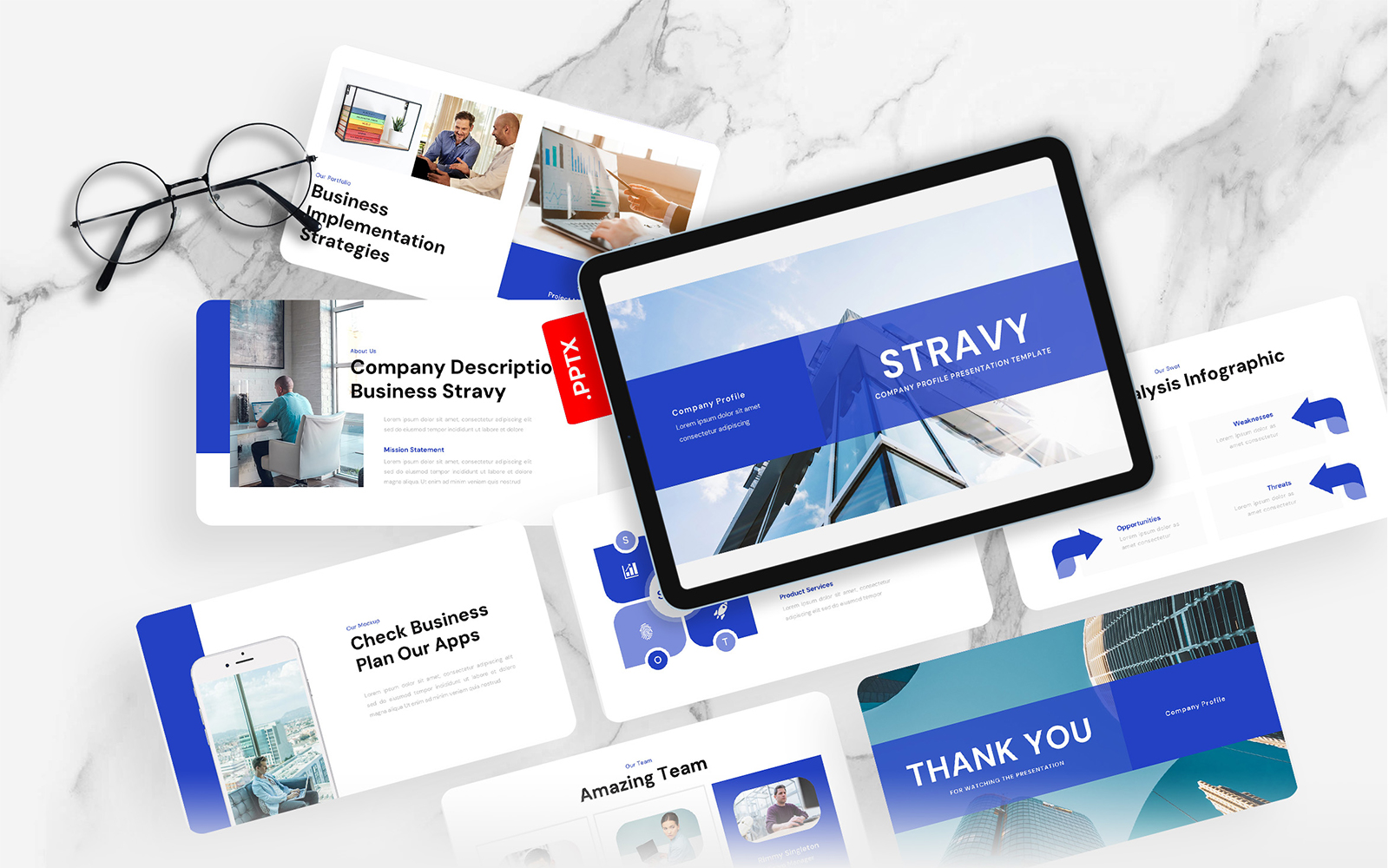 Stravy – Company Profile PowerPoint Template