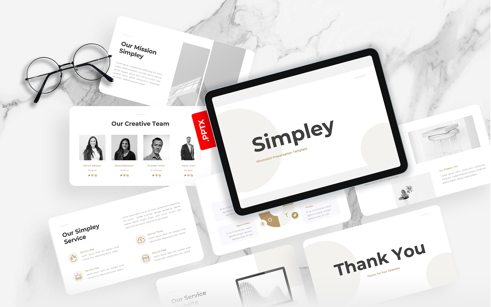 Simpley – Minimalist PowerPoint Template