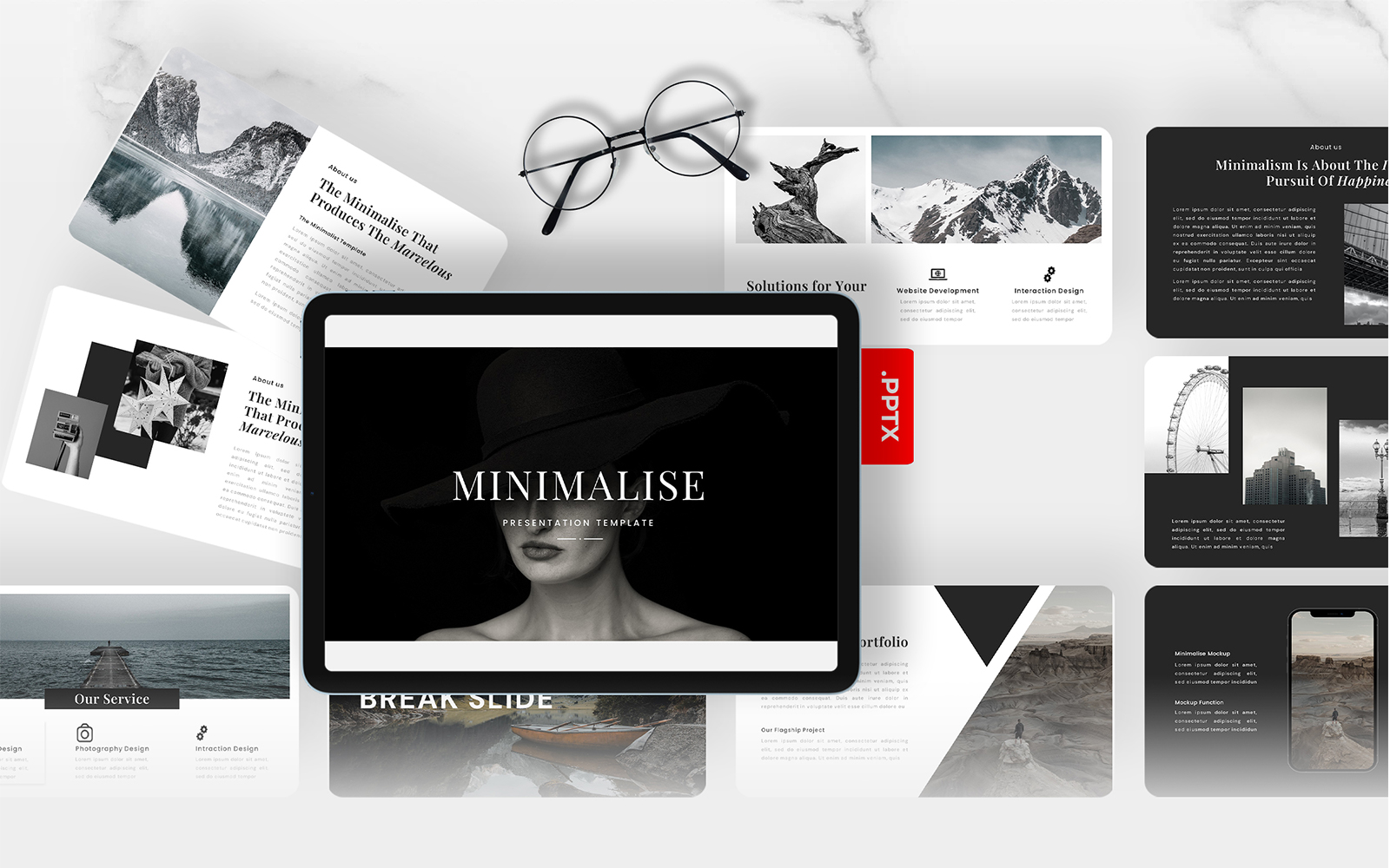 Minimalise – Minimal PowerPoint Template