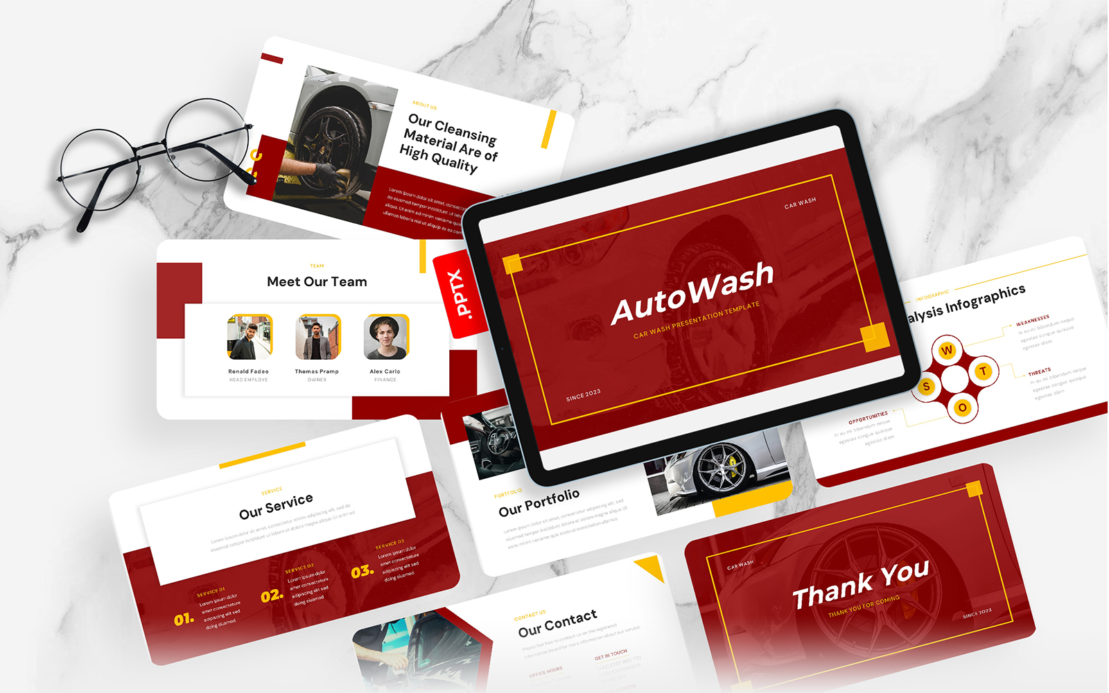 AutoWash - Car Wash PowerPoint Template