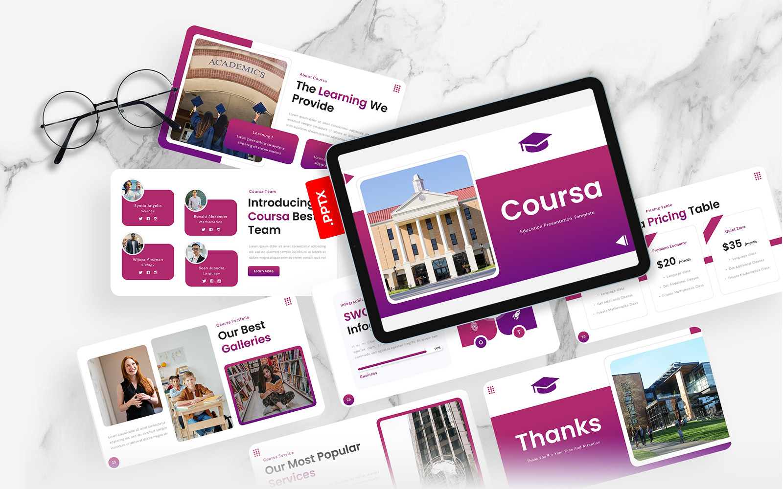 Coursa - Education PowerPoint Template