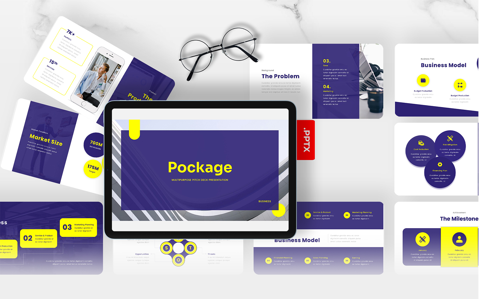 Pockage - Multipurpose Pitch Deck PowerPoint Template